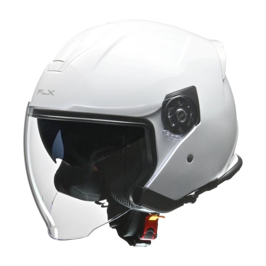 FLX ジェットヘルメット ホワイト リード工業 FLX ジェット ヘルメット ホワイト L(59〜60cm未満