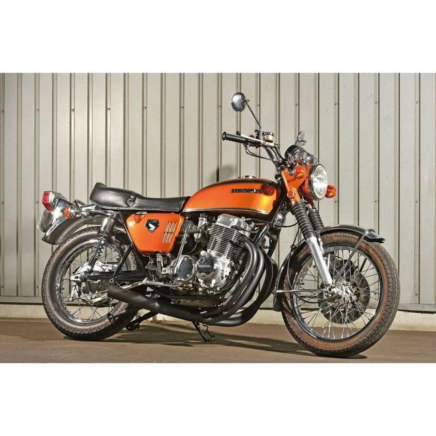 MRS MRS-REH75-02B ハンドメイドショート管マフラー ブラック CB750