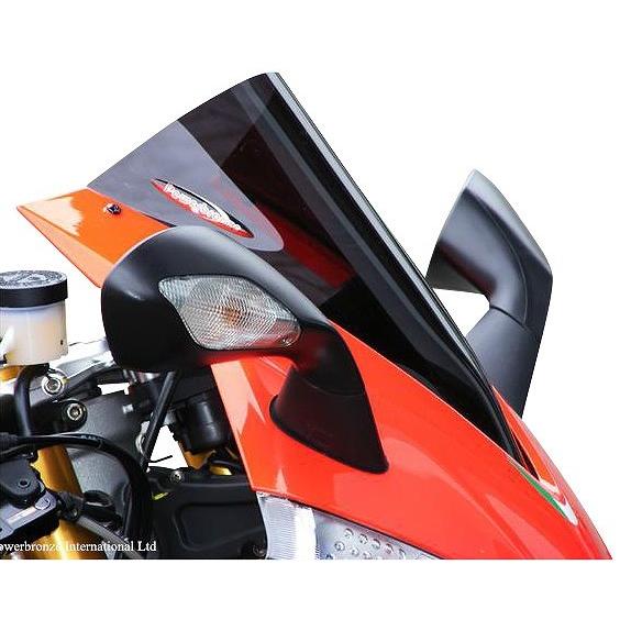 Power Bronze パワーブロンズ 400-A106-002 エアフロースクリーン APRILIA アプリリア RSV4 APRC/FACTORY(09-14)/RS4 125(10-14) ダークスモーク