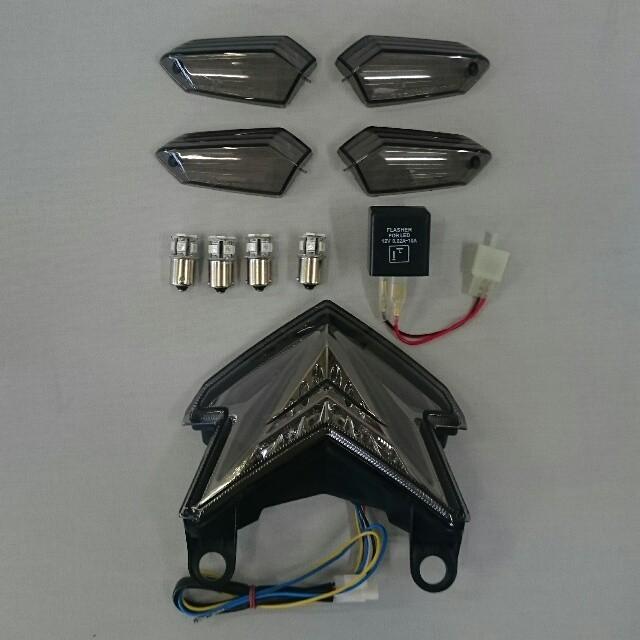 ODAX オダックス OXS-ZR0003-SF LEDスモークレンズ コンプリートキット Z800 (インテグレートテールタイプ)