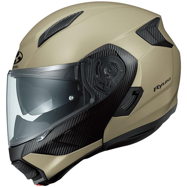 OGK RYUKI(リュウキ) システム ヘルメット フラットコヨーテ S(55-56cm