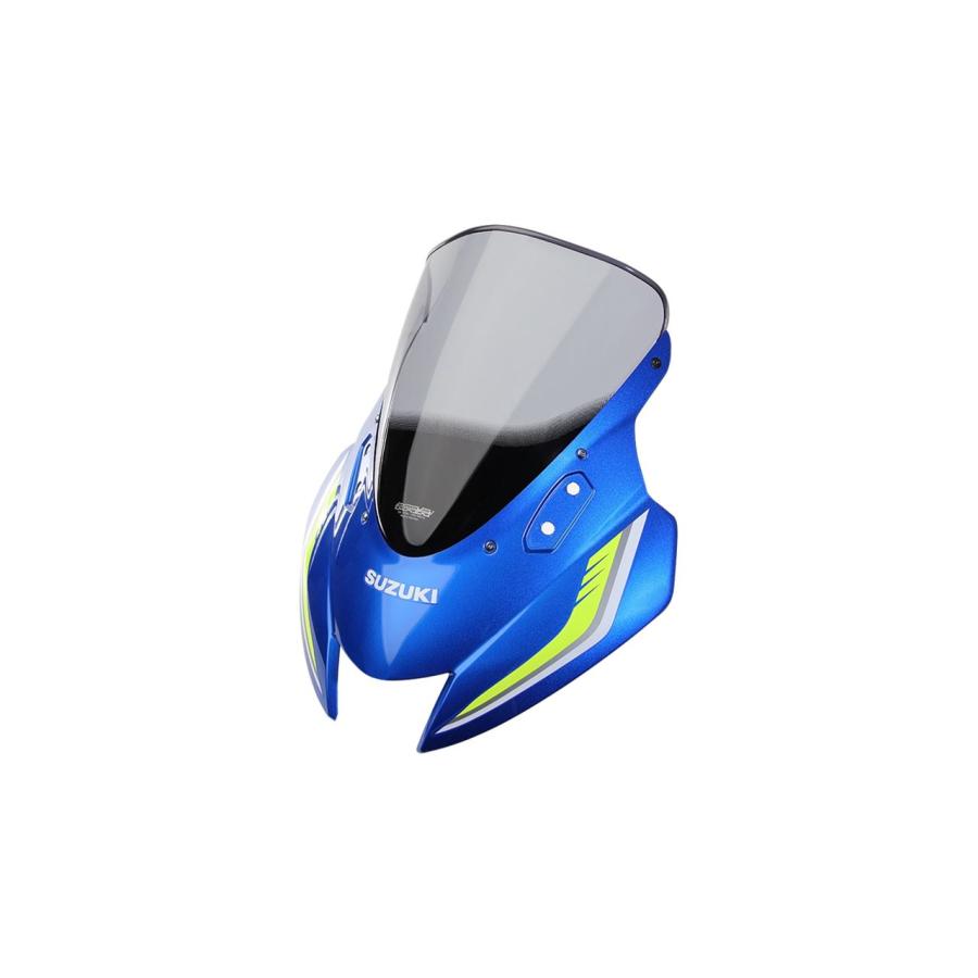 MRA スクリーン レーシング スモーク 幅310×長さ360mm GSX-R125/R150 