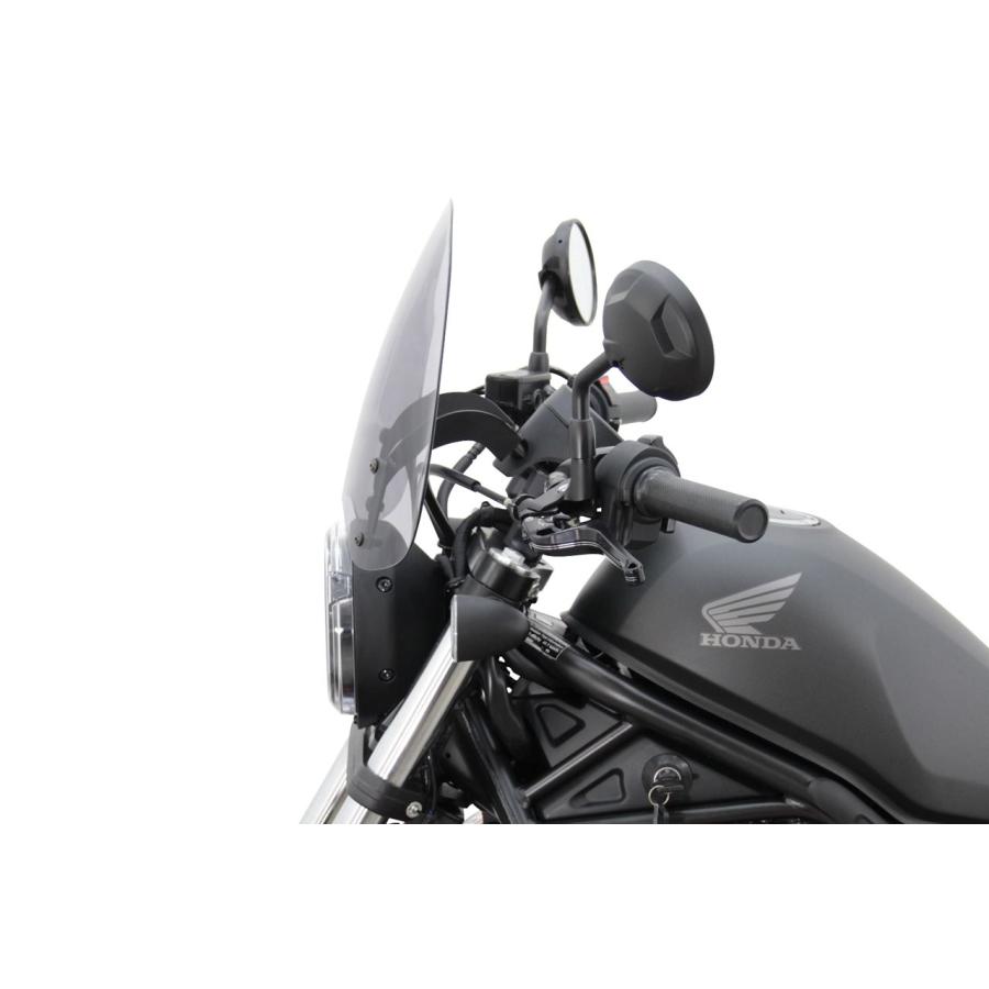 MRA スクリーン ツーリング スモーク 幅380×長さ320mm レブル250/500 4025066169788 ウインドシールド バイザー 風防 風よけ 外装 プロトの画像