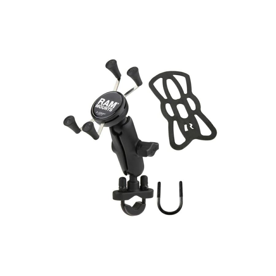 ラムマウント RAM-B-149Z-UN7U Xグリップ(S)＆U字クランプベースセット(標準アーム) φ12.7-31.75mm対応 ブラック 1インチボール 1個入り スマホ | 