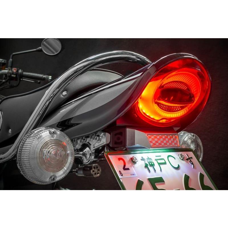 PMC ARCHI 189-1273 ナンバー灯 シャイニングシルバー Z900RS CAFE