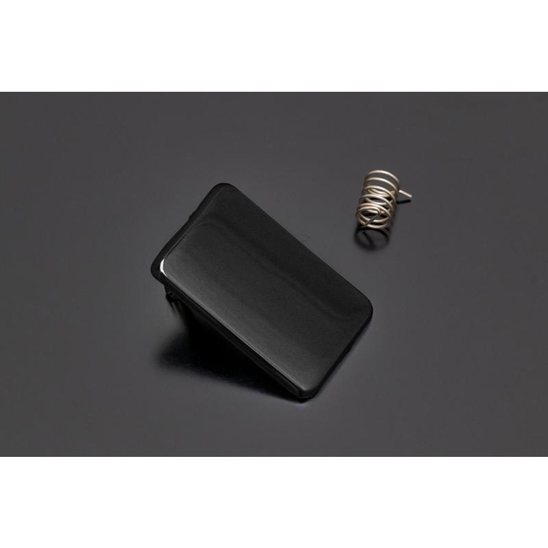 PMC 73-476 シートロックカバー ブラッククロームメッキ バネ