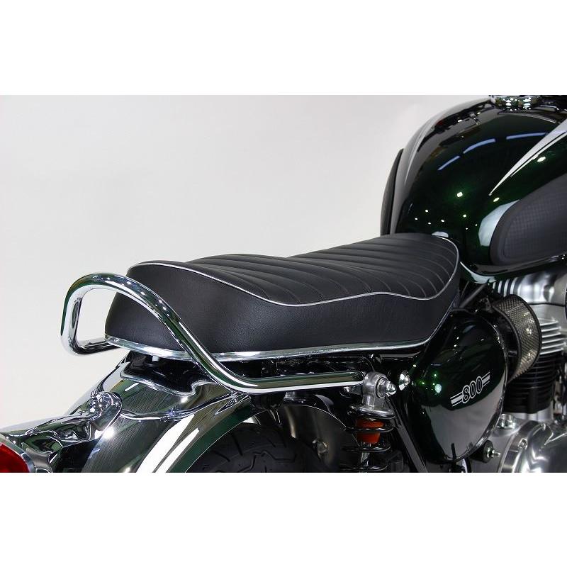 w650 オフィシャルw1タイプシート　シルバーパイピング POSH Faith(ポッシュフェイス) W1タイプシート シルバー