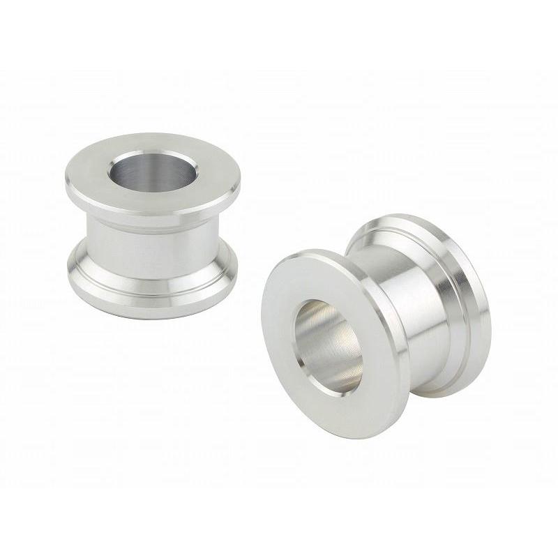 ポッシュフェイス 141510 アルミカラースプール シルバー M10/厚み15mm 2個入り バイク