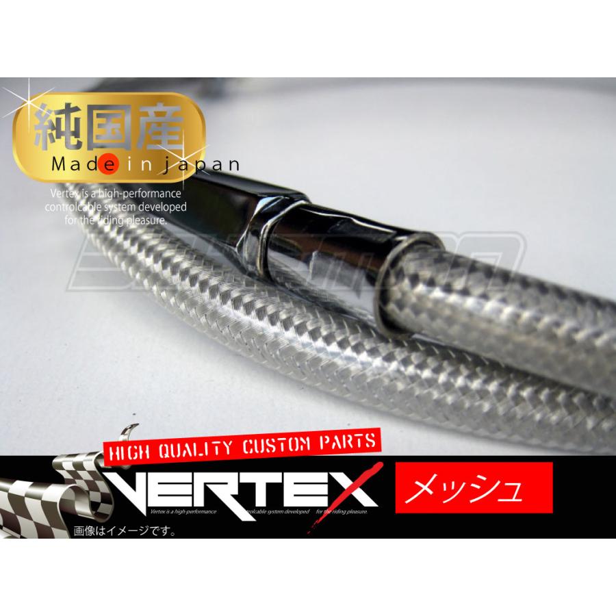 VFR750F RC24 アクセルワイヤー スロットルワイヤー 10cmロング メッシュ