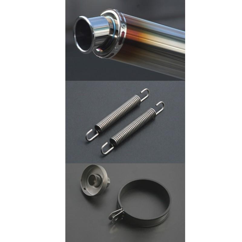 Realize チタンサイレンサー 60.5 Realize 汎用 チタン サイレンサー マフラー 90×300 60.5φ 2ピース