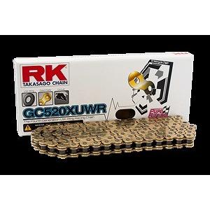 RK GC520XUWR100 ドライブチェーン 100リンク レーシングゴールド バイク用品 チェーン