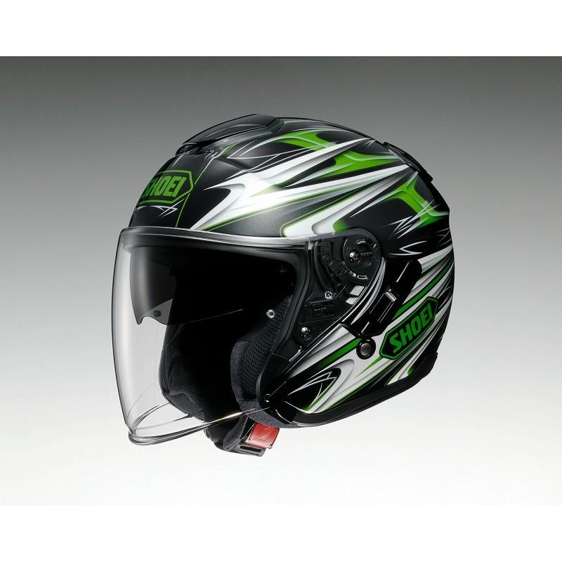 SHOEI ジェットヘルメット J-Cruise CLEAVE TC-4 グリーン