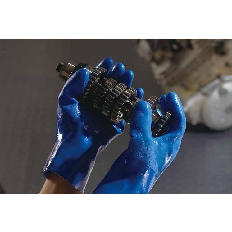 ショーワグローブ NO650-M 耐油ビニローブ ブルー 青 Mサイズ 1双手袋 てぶくろ 手袋 すべり止め｜bikeman2｜04
