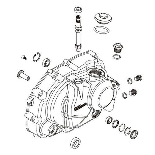 SP武川 タケガワ 00-02-0389 R クランクケースカバー ASSY クラッチ