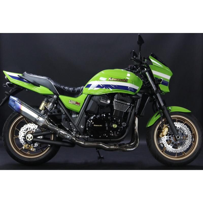 トリックスター JST-003D-L4YT スリップオンマフラー IKAZUCHI/イカヅチサイレンサー チタンパイプ ZRX1200ダエグ 政府認証 スリップオン マフラー