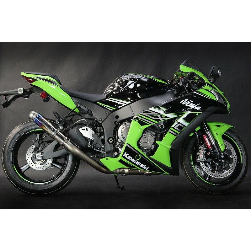 トリックスター レーシングスリップオンマフラー ショットガン 焼チタンスラッシュエンド ZX-10R'16~ RST-002R-SYTSC マフラー