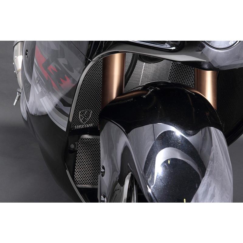 TRICK STAR ラジエター&オイルクーラーコアガード ブラックメッキ