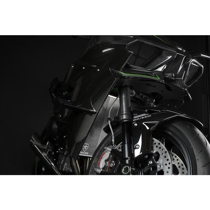 TRICK STAR ラジエターコアガード NINJAH2 H2R トリックスター ラジエターコアガード ステンレスシルバー Kawasaki