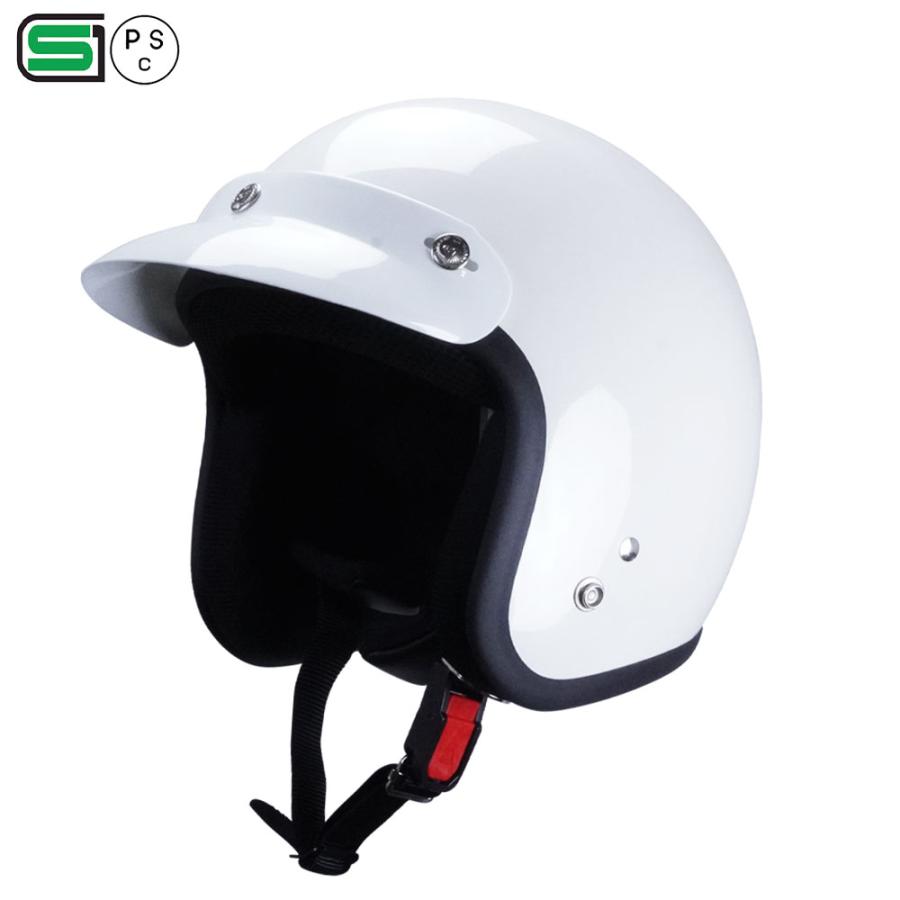 SHOEI ジェットヘルメット TJ-301 白 サイズXS バイザー付き スモールジェットヘル ジェットヘルメット レビュー投稿で