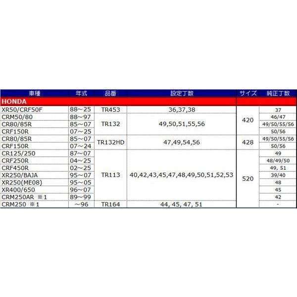 TALON TR132固定ディスク 鎖歯車 ゴールド 54T(428) 後押し CR80/85 CRF150R 自動二輪車 駆動動力 一部分