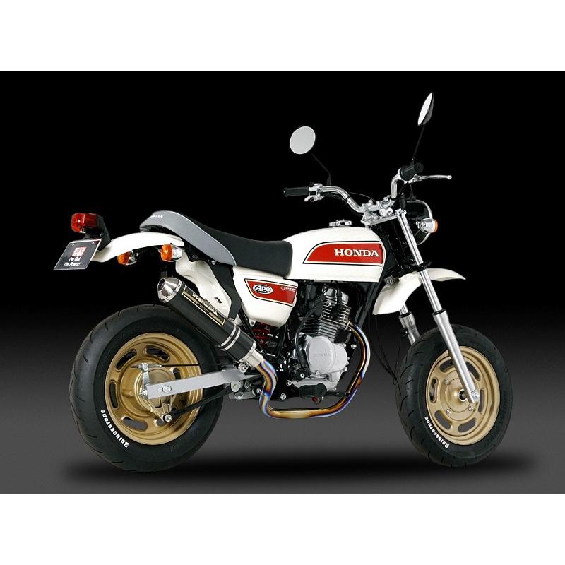 ヨシムラ 110-487-8K90 機械曲チタンサイクロン マフラー TC カーボンカバー エイプ50