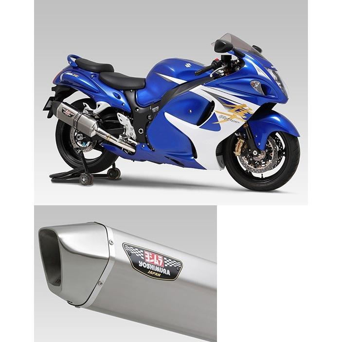 ヨシムラ 110-509-L08C0 スリップオン HEPTA FORCE サイクロン 2本出し EXPORT SPEC マフラー STS チタンカバー/ステンレスエンドタイプ GSX1300R隼