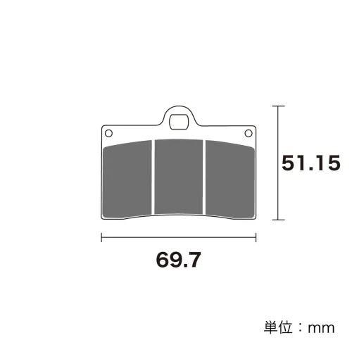ジクー ZRM-B001 ブレーキパッド セラミックシンタード バイクパーツ