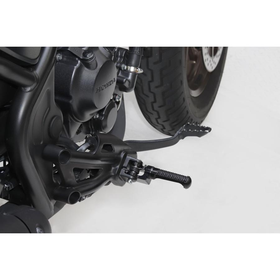 アクティブ 17700007B ステップバー ライダー側 ブラック HONDA系-2 REBEL250 20-23_3