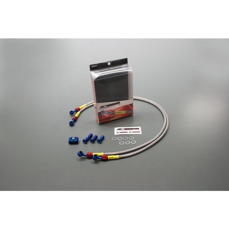 T-MAX 04-07 メッシュ ブレーキホース フロント AC