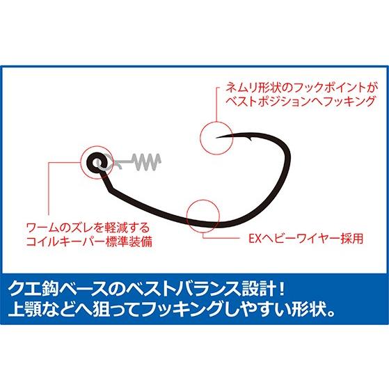 アルカジック 25475 フック ロッキンロー NSブラック #2/0 本体3本入り 釣り 海釣り 釣り針 フック ハタ アイナメ マゴチ カサゴ｜bikeman4mini｜02