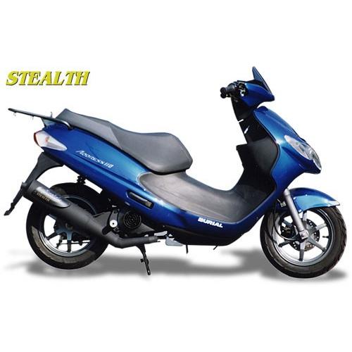 アドレス110 マフラー BURIAL ベリアル S05-02-00 ステルス チャンバー