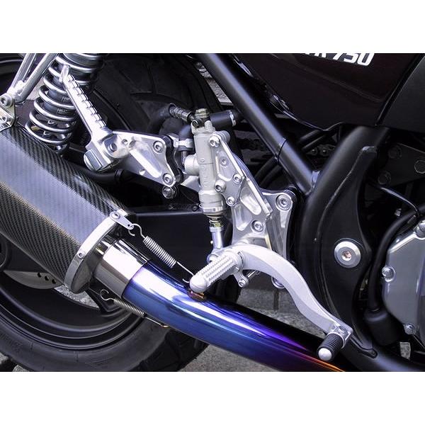 BEET 0111-K71-20 ハイパーバンク バックステップ シルバー 固定式 ZEPHYR750 ゼファー750