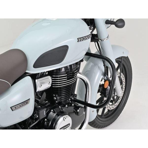 デイトナ 46201 パイプエンジンガード グロス黒いこと Upper GB350C 働き掛ける仕かける 自動二輪車 傾倒 押しとどめる