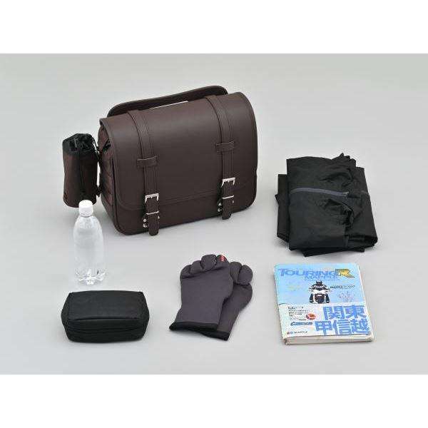 デイトナ 48392 DHS-54 サドルバッグ ブラウン 12L バイク ツーリング