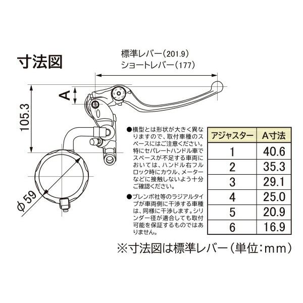 DAYTONA（デイトナ） FZX750 ニッシン ラジアルブレーキマスター縦型