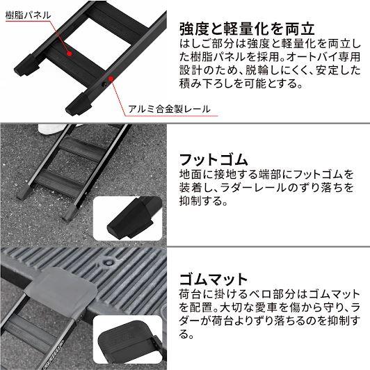 DRC G4725 ハイブリッドランプ ブラック 折りたたみタイプ 20×180cm