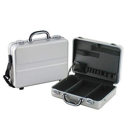 エンジニア KA-64 アルミアッタシュケース 本体外寸(内寸)：368(347)X268(247)X110(99)mm 重量：2.5kg ツールパネルサイズ：330×230