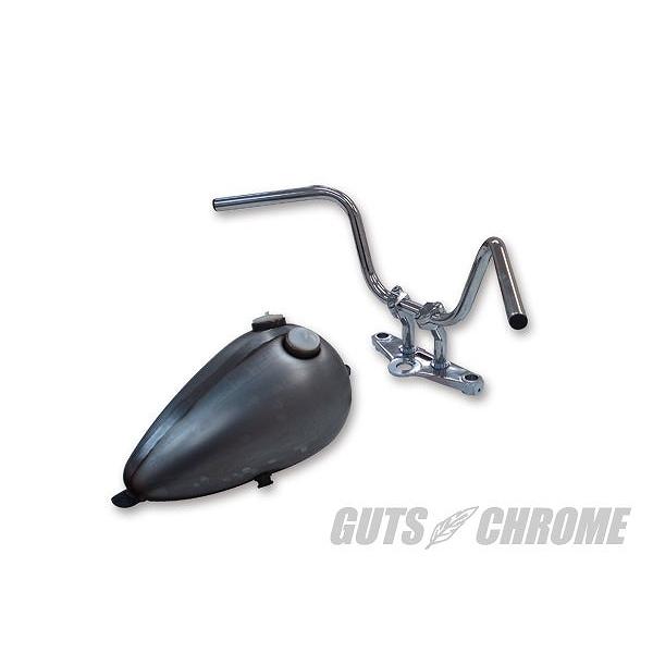 GUTS CHROME きもっ玉 クローム 2001-0008 クローム ナローエイプ 並み並み 手持ち部分 ヘコミ絶無 車、バイク、自転車-バイク-その他バイクパーツ、アクセサリー用品