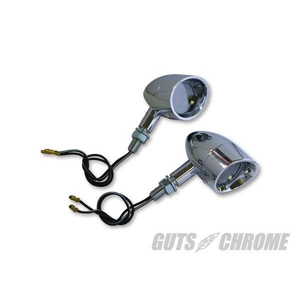 GUTS CHROME ガッツ クローム 4200-0014 ブリム ウィンカーセット ハーフミラーレンズ