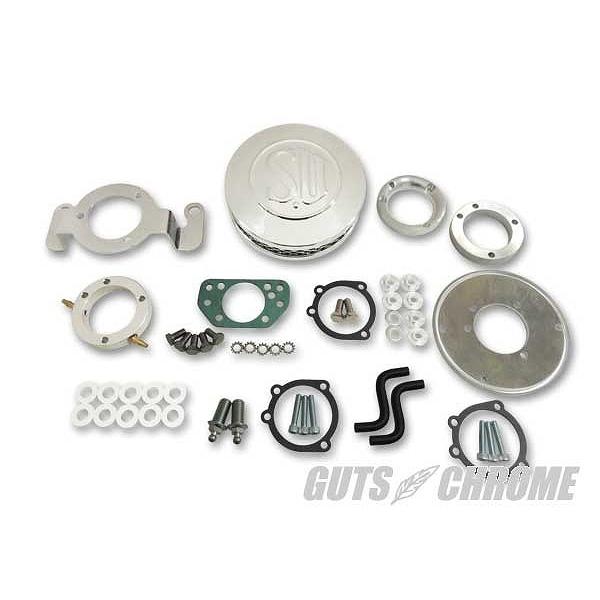 GUTS CHROME ガッツ クローム 6100-1511 シールドSUエアクリーナーキット 37mm 93-99エボBT
