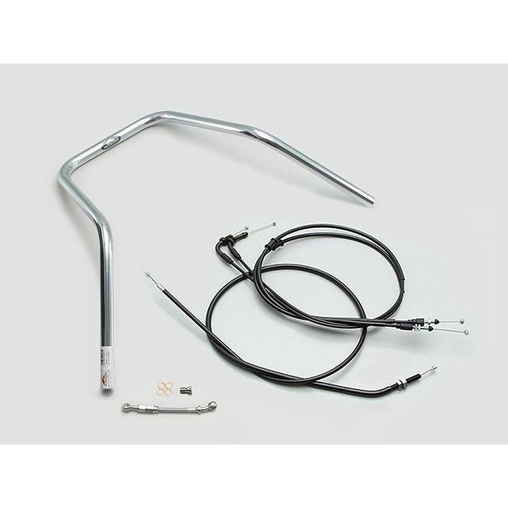 ハリケーン H034-086C ハンドルセット ウルトラナロー クロームメッキ モンキー125 ABS