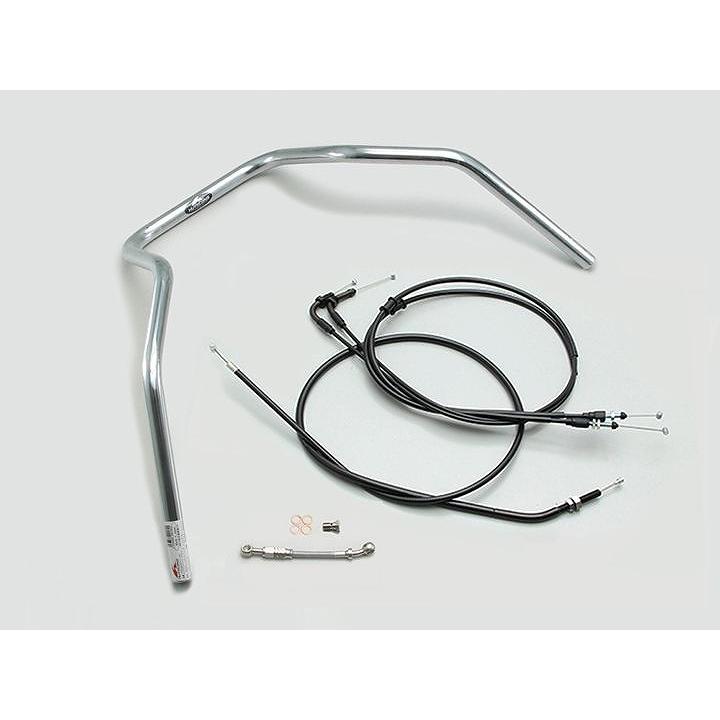 ハリケーン H034-087C ハンドルセット 300シックスベンド クロームメッキ モンキー125 ABS
