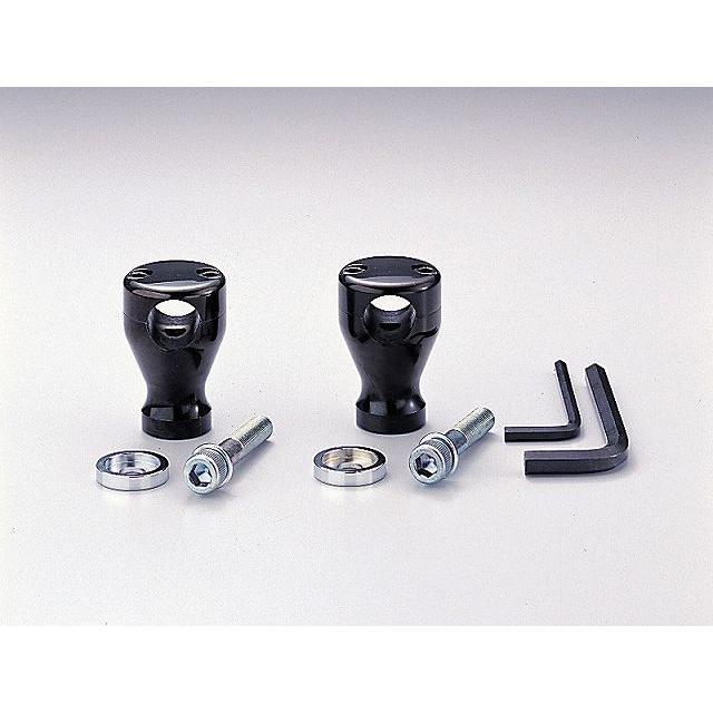 ハリケーン HB0421B 2インチドラッグポスト.ベーシック ブラッククローム φ1インチ(25.4mm)ハンドル用 .ドラッグスター400/1100