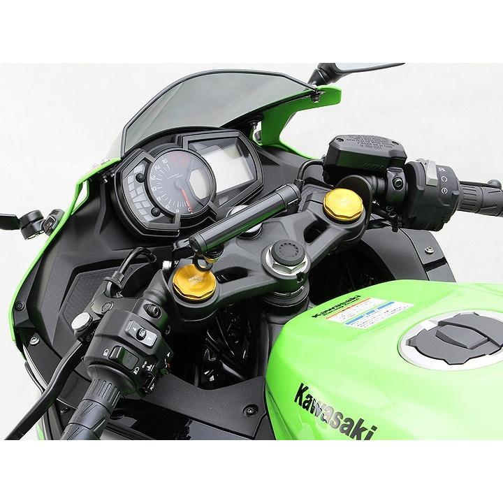 ハリケーン HU1038B クランプバー USB電源付 ブラック 黒 外径φ22.2mm