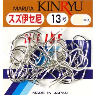 金龍鉤 H21158 藤 (タ) 徳用錫伊勢尼 15号 錫 30本入り キンリュー