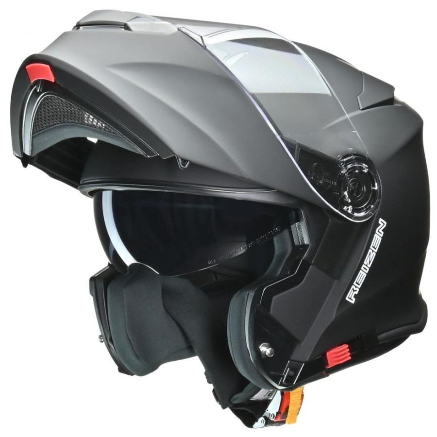 REIZEN フルフェイスヘルメット マットブラック リード工業 REIZEN(レイゼン) システム ヘルメット マットブラック LL