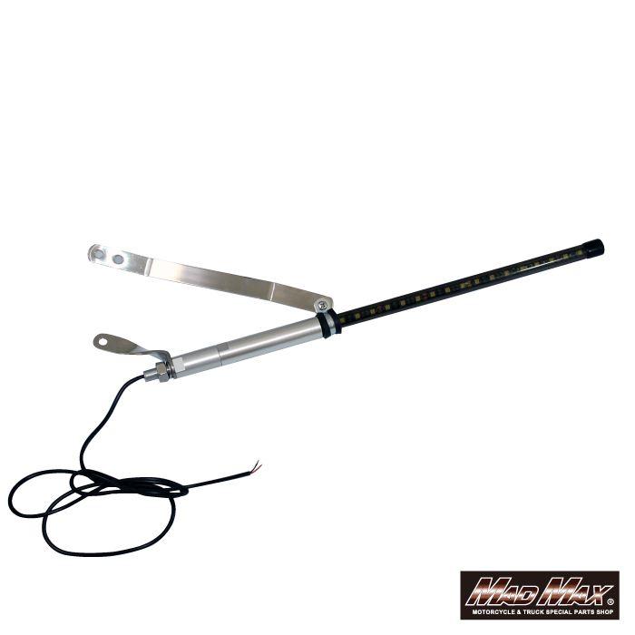 マッドマックス MM50-0467-02BL 旗棒黒 LED ブルー発光 500mm 汎用