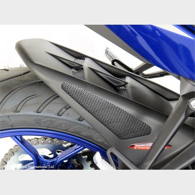 HUGGER 301-Y108-670 YZF-R25,R3(14- )/MT-25/MT-03 リアインナーフェンダー マットブラック/シルバーM