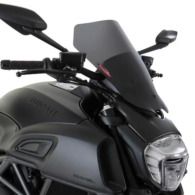 Power bronze パワーブロンズ 430-U185-019 ネイキッドスクリーン DUCATI DIAVEL STEALTH GRAY L.430
