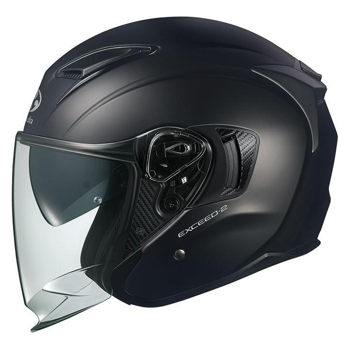 Kabuto EXCEED ジェットヘルメット【55-56㎝】Sサイズ OGK EXCEED-2(エクシード2) ジェット ヘルメット フラットブラック S